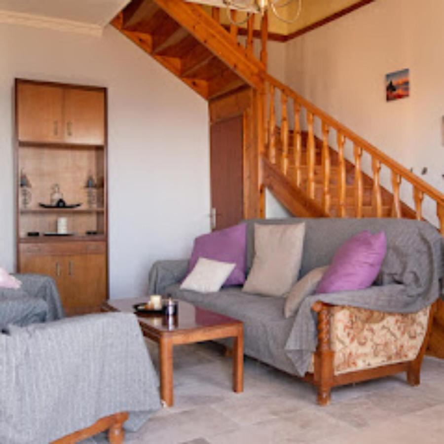 Traditional Panoramic Sea View House Lákones Exterior foto